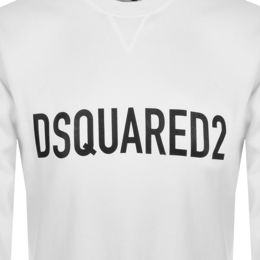 DSQUARED2 Logo Sweatshirt White Mainline Menswear United States